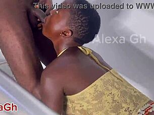 Petite african teen gangbanged by five guys