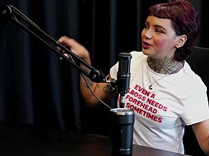 annie clementine's sheer red vampire fang fuck fest