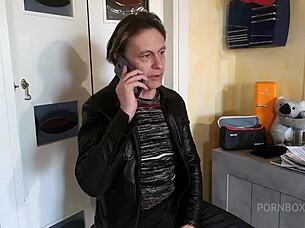 Perverted father in law blackmails bride into chained slave blowjobs 😈