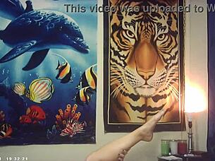 Asian babe battles italian machine in wild porn bts!