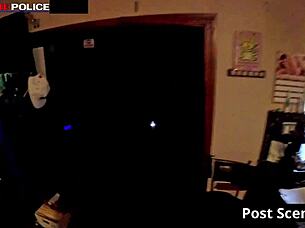 hey its just a tiny baggie officer channy crossfire gags on cock 😜