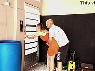 Innocent Milf Trapped in Basement with Hung Stud