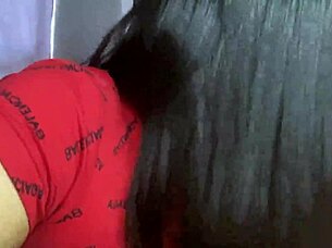 petite latina teen slut's hobby: homemade close-up cock sucking with cum-covered tits