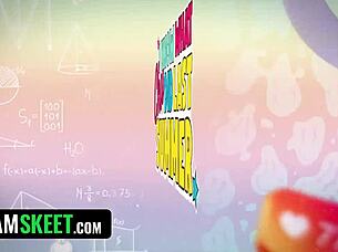 Lulu Chu Leads Classroom Gangbang Orgy