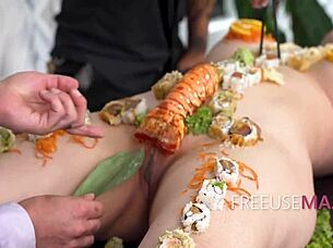 freeuse chef suki sin cooks up wild kitchen pussy pounding