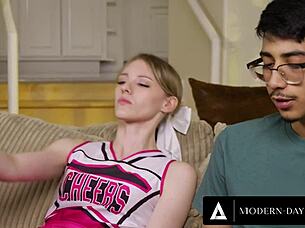 petite cheerleader melody marks bets her virginity on nerd cock 😈 deepthroat doggystyle ride! 💦