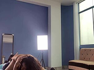 Behind the scenes my amateur friend the wild fiery gang girl thief gets caught on camera