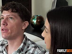 Teen Sucks Huge Cock For TV Remote