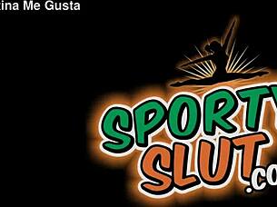 lycra shorts hug teen's puffy cameltoe ass at gym!