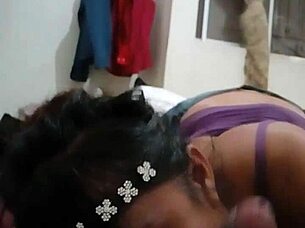 she sucks my cock hungrily