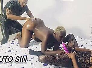 step brother pounds vera and ebonychoco in wild threesome