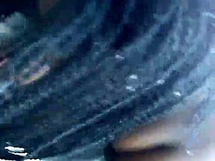 interracial couple bends over for public doggystyle pounding outdoors