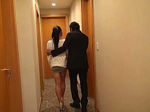 Old Men Trick Busty Natural Tits Japanese Babe into Creampie Cowgirl Ride