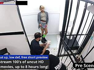 hey its just a tiny baggie officer channy crossfire gags on cock 😜