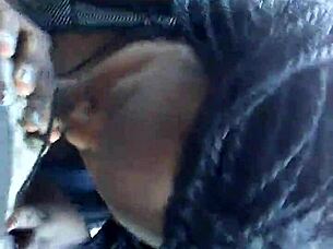 interracial couple bends over for public doggystyle pounding outdoors