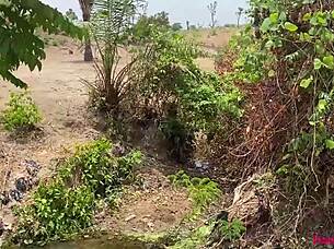 Wanna fuck this babe outdoors by the river yard?