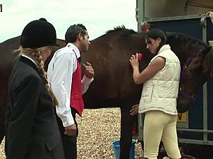 blonde slut angel long takes dp in pussy and ass threesome