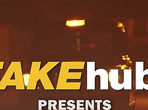 Fake agent sprays cum on sexy busty model kaisa nord