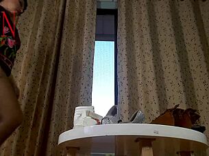 uh nice lady strips pantyhose heels teasing round table mmm