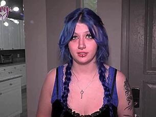 seth brogan teases petite teen's wet pussy before creampie riding