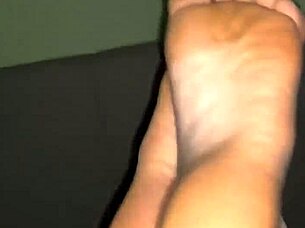 Fucking Sexy Foot Fetish Milf's Socks