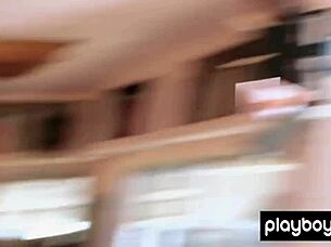 Aussie blonde Lisa Seiffert strips naked outdoors seductively