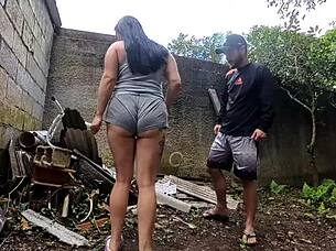 gostosa rua levou construção foda