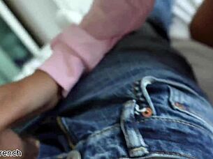 asian 18yo amateur tries deepthroat on huge cock first time