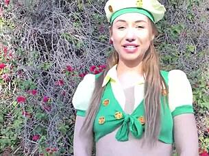 Street Pickup Blonde Cutie Tailor Sands Deepthroats Then Creampie Fucked!