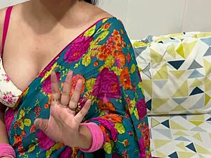 Indian stepmom's dirty hindi talk makes me so horny in kitchen