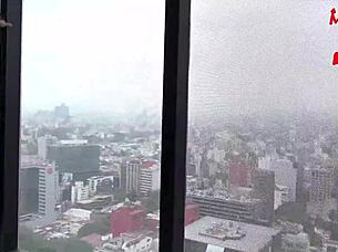 Hot Brunette Drilled by Blonde Big Tits and Monster Cock Threesome