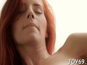 Pretty teen babe rides dildo fingering juicy tight pussy solo