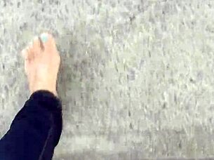 dirty calloused soles up close