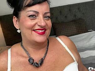 milf next door teases big tits 😍 stripping heels