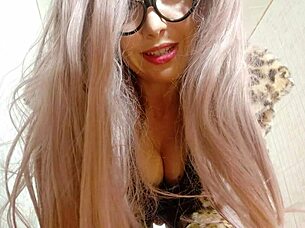 Tall giantess mistress turns micro man into her personal fart filter toy