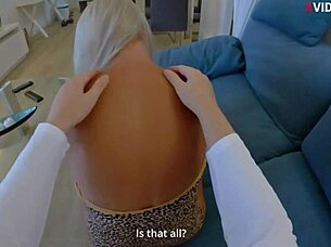 stepmom begs for creampie but takes hard ass fuck instead