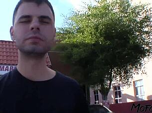 porn actor struggles to get hard in sloppy deepthroat session