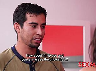 SEXMEX ANGIE MILLER SMALL TITS LATINA FUCKED IN HEELS PHOTOSHOOT QUICKIE