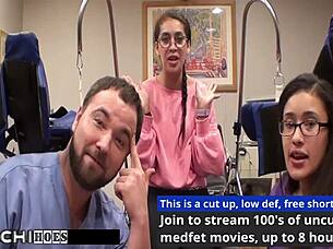 doctor forces hitachi orgasms on tanned patient kitty catherine?