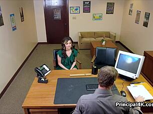 principal seduces busty milf housewife