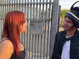 motoboy delivers cock for horny couple's threesome orgy