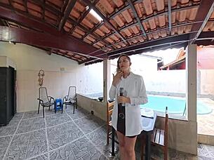 reporter caught stripping naked for outdoor blackmail fuck