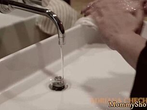 amazing milf strapon fucks cute classy teen in lesbian 3some