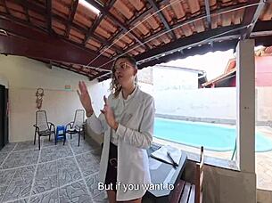 reporter caught stripping naked for outdoor blackmail fuck