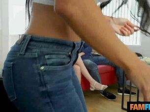 braces cutie milf seduces older guy for taboo fuck