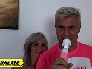 Helena Valentine pounds big cocks in hardcore mmf threesome