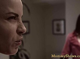 amazing milf strapon fucks cute classy teen in lesbian 3some