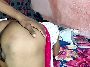 Sasur catches bahu bent over for doggy spoon fucking