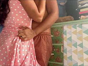 latina teen kisses hard before wild missionary fuck