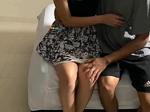 i couldn't resist fucking the sexy latina babe in short skirt raw